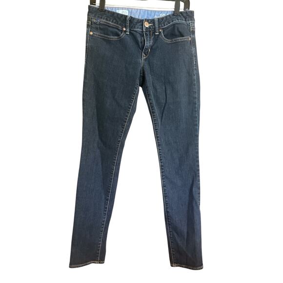 Gap Women’s 1969 Skinny Jeans Size 6 28 Blue Denim Dark Wash Stretch - Picture 1 of 3
